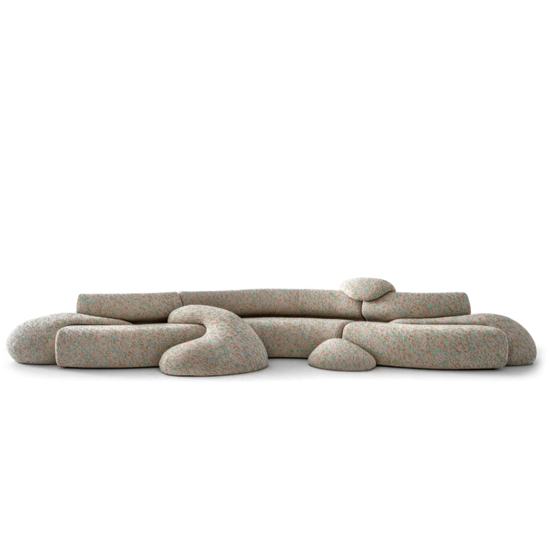 Moroso Gruuvelot Sofa: modulsofa med organiske Gruuvelot-elementer