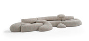 Moroso Gruuvelot Sofa: modulsofa med polstrede støtteflater