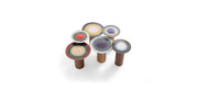 Moroso Mangiafuoco Sidebord: emaljerte bordplater sett ovenfra