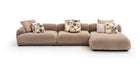 Moroso Me-Time Sofa: brunt sofaoppsett med sjeselong
