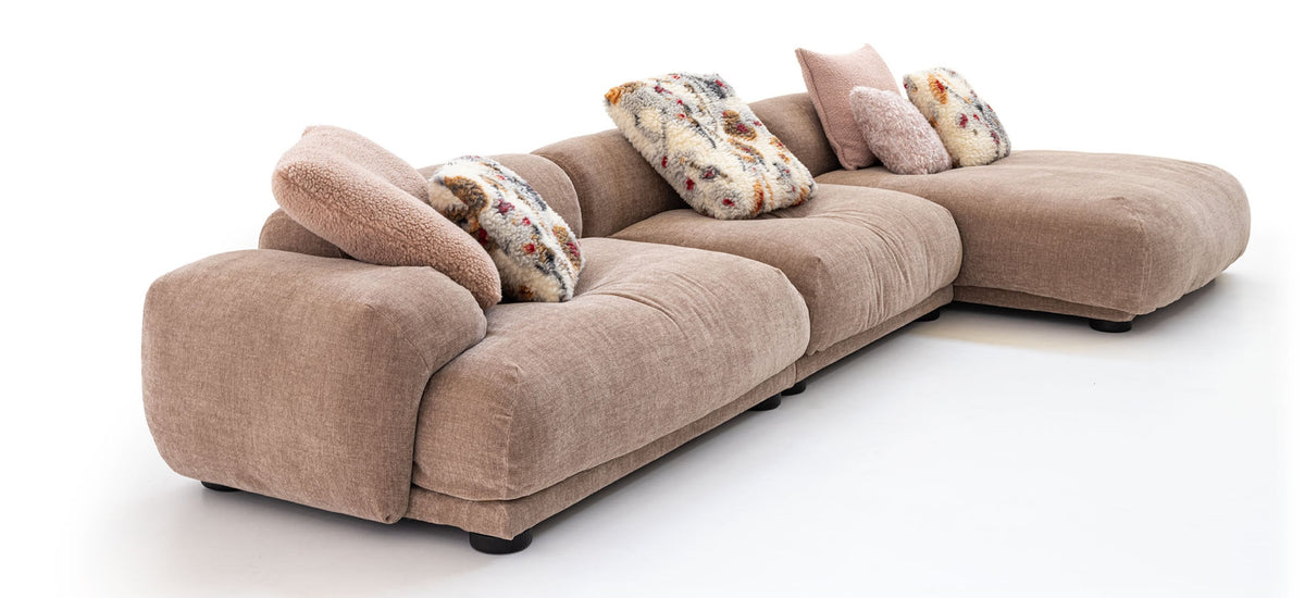 Moroso Me-Time Sofa: sofaoppsett sett fra siden