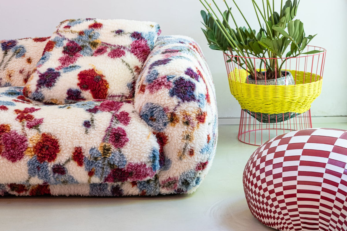 Moroso Me-Time Sofa: detalj av mønstret polstring