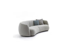 Moroso Pacific Sofa: grå sofa sett skrått forfra