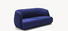 Moroso Redondo Sofa: blå sofa sett skrått forfra