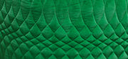 Moroso Redondo Sofa: detalj av grønt quiltet trekk