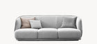 Moroso Redondo Sofa, grå sofa sett forfra