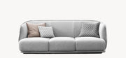 Moroso Redondo Sofa, grå sofa sett forfra