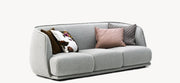 Moroso Redondo Sofa, grå sofa sett skrått forfra