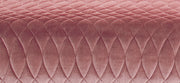 Moroso Redondo Sofa, detalj av rosa vattert tekstil
