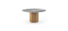 Moroso Rows Spisebord: rundt bord med marmorplate