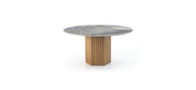Moroso Rows Spisebord: rundt bord med marmorplate
