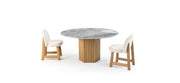 Moroso Rows Spisebord: rundt bord med stoler