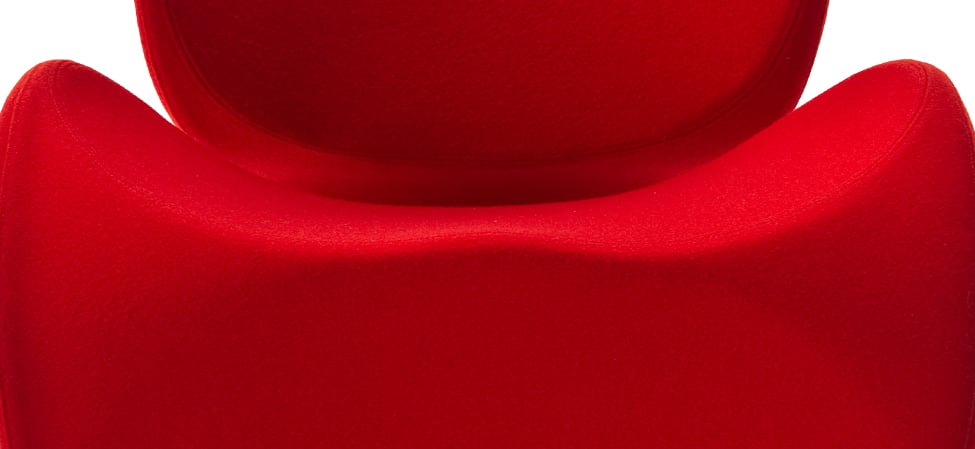 Moroso Soft Big Heavy Loungestol: detalj av sete og rygg