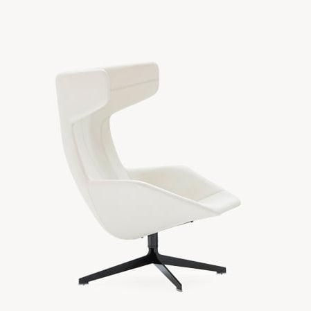 Moroso Take a Line for a Walk Loungestol: lys høyrygget loungestol