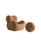 B&B Italia Big Mama Series Up 2000 loungestol i skum med striper